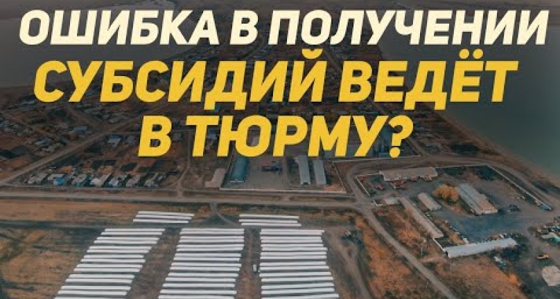 Embedded thumbnail for Ошибка в получении субсидий привела к уголовному делу для Казахстанского фермера!